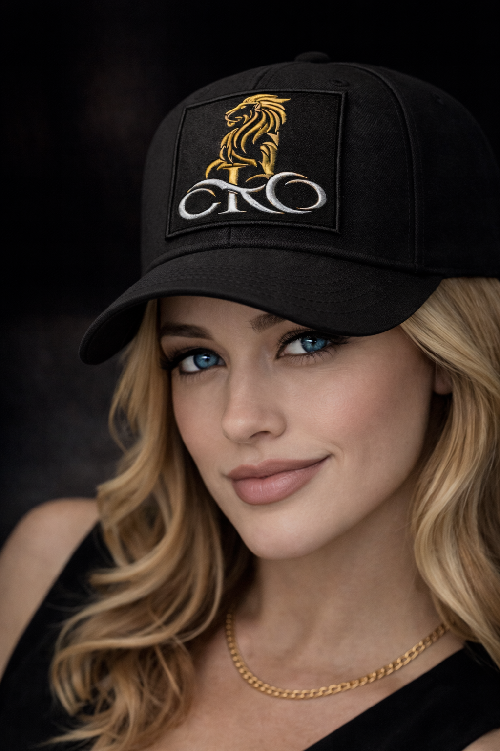 Onyx Gold Crown Cap