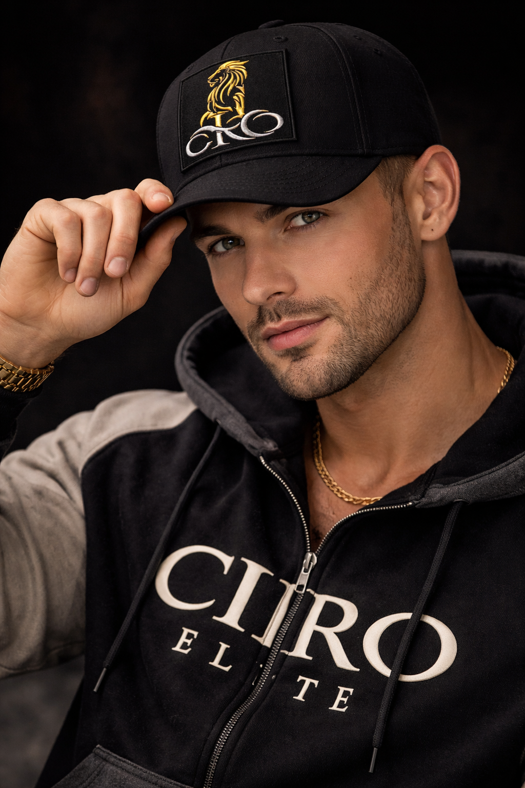 Onyx Gold Crown Cap