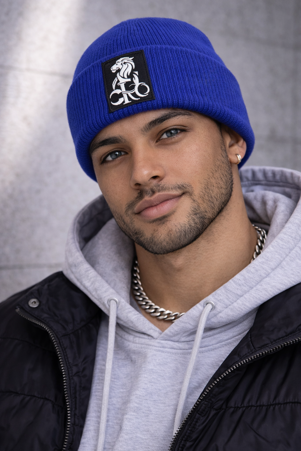 Graphite Reign Beanie –  Ivory Emblem Edition