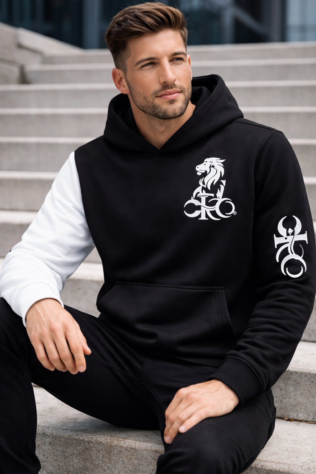Ivory Dominion  Duo Hoodie