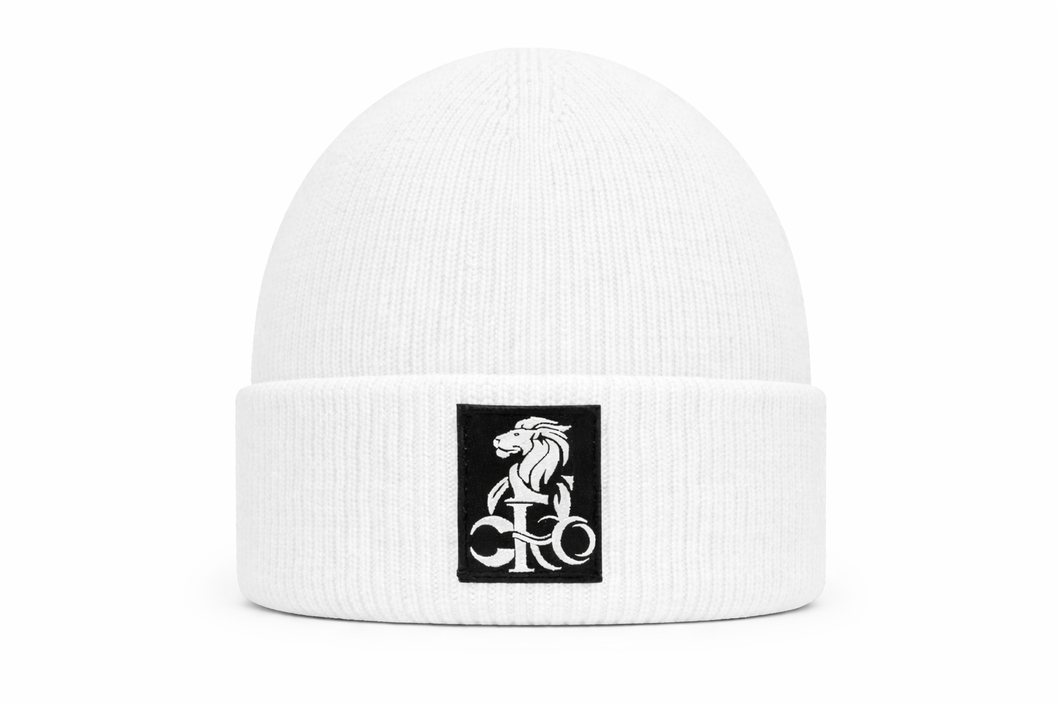 Ivory Reign Beanie –  Signature Patch Edition