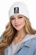 Ivory Reign Beanie –  Signature Patch Edition