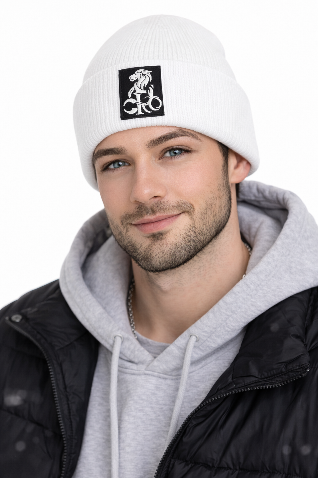 Ivory Reign Beanie –  Signature Patch Edition
